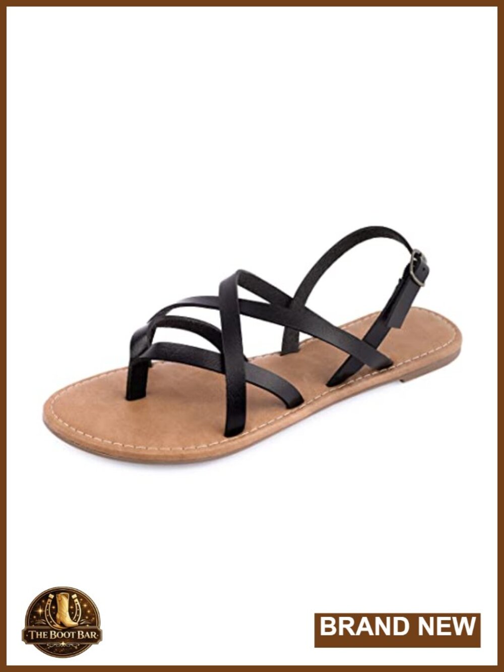 Women's Gladiator Flat Sandals Strappy Fisherman Ankle Strap